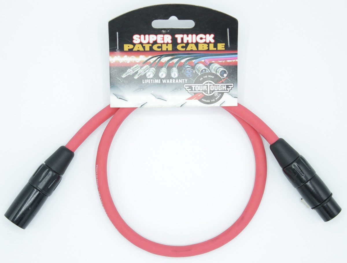 Tour Tough TMC105A 2 XLR Cable Red