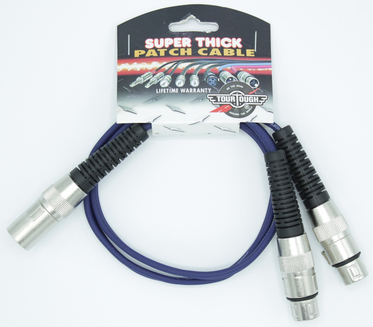 Tour Tough TPC137A 3' XLRM to (2)XLRF Y Cable