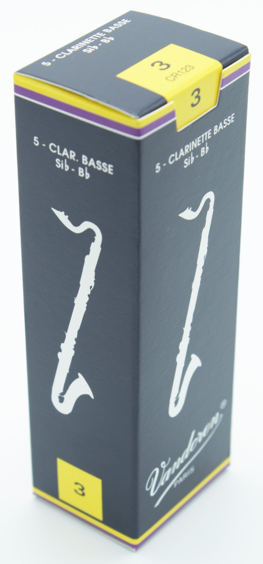 Vandoren CR123 Bass Clarinet Reeds 3.0 5 Box