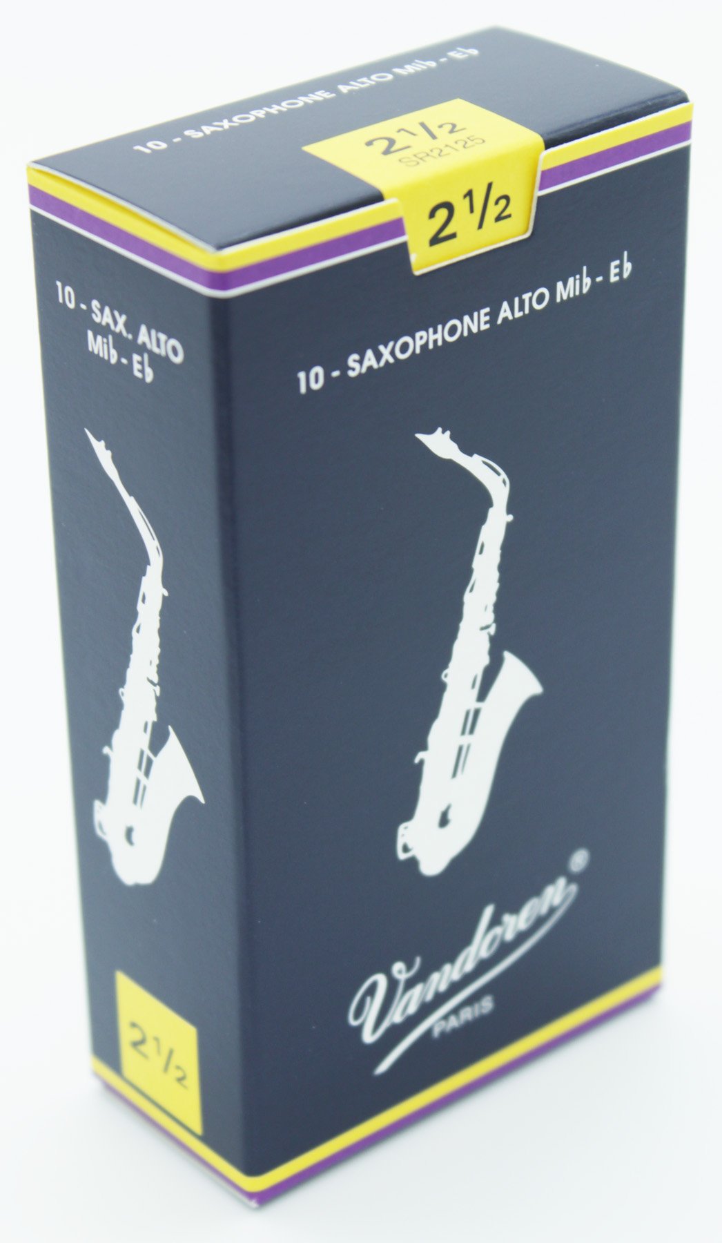 Vandoren SR2125 Alto Saxophone Reeds 2.5 10 Box