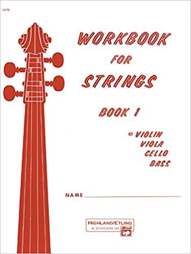 Workbook for Strings: Violin Book 1