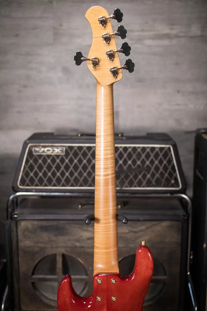 Sadowsky Limited Edition 2023 MasterBuilt 21-Fret 5-String Standard J/J Bass - Majestic Red Transparent