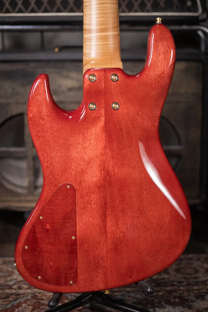 Sadowsky Limited Edition 2023 MasterBuilt 21-Fret 5-String Standard J/J Bass - Majestic Red Transparent