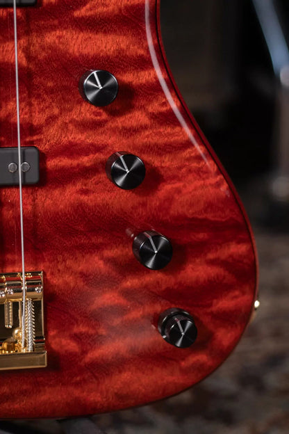 Sadowsky Limited Edition 2023 MasterBuilt 21-Fret 5-String Standard J/J Bass - Majestic Red Transparent