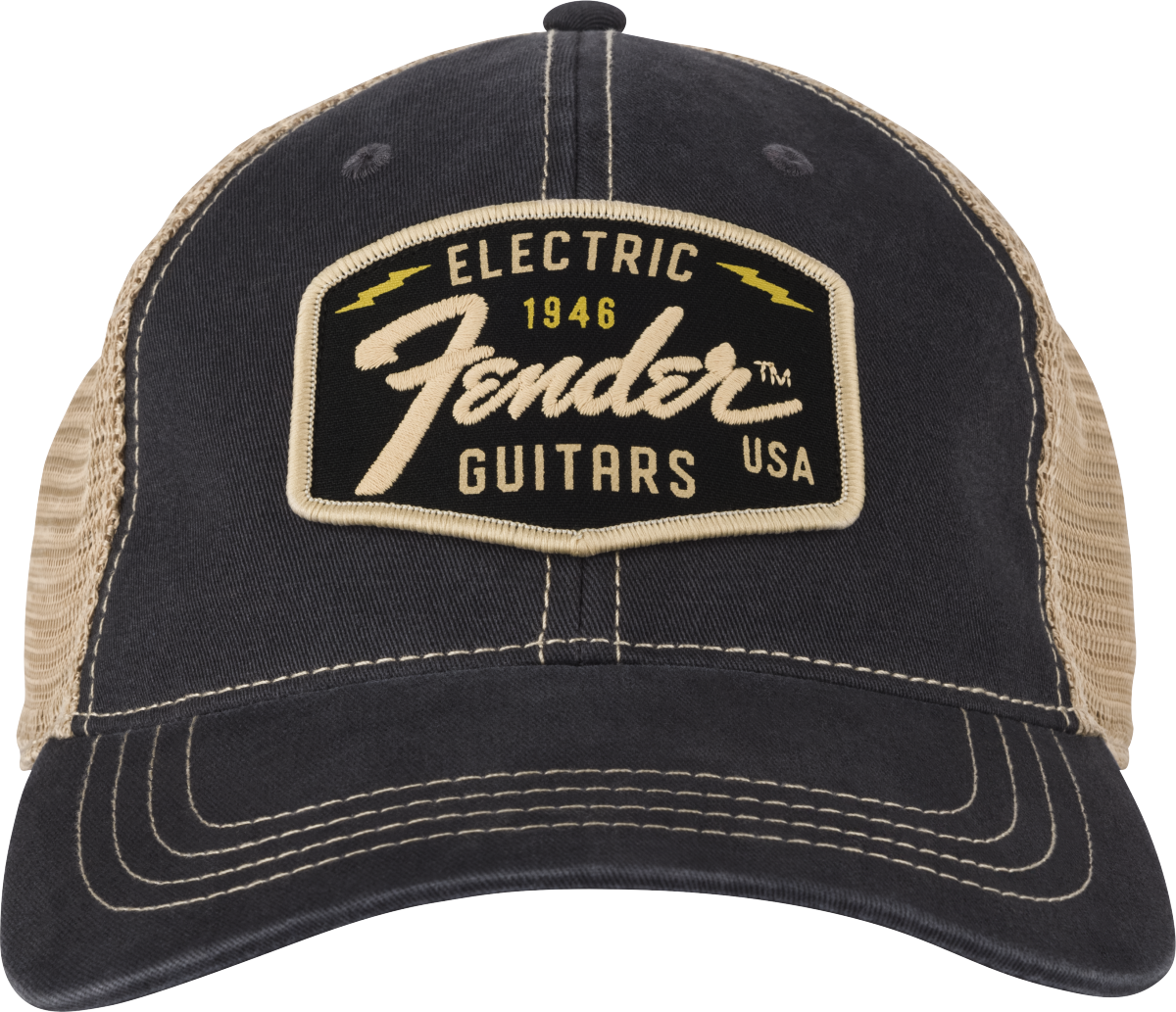 Fender Transition Logo Patch Hat Black/Stone One Size