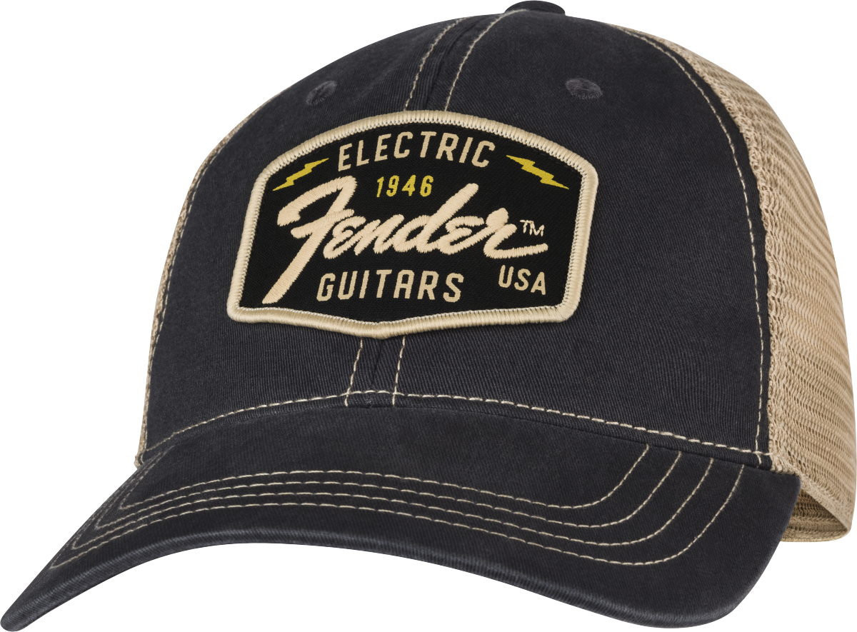 Fender Transition Logo Patch Hat Black/Stone One Size