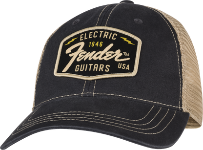 Fender Transition Logo Patch Hat Black/Stone One Size