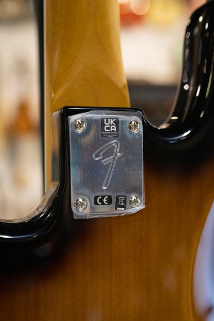 Fender Gold Foil Jazz Bass, Ebony Fingerboard, 2-Color Sunburst - Deluxe Gig Bag - Floor Model Demo