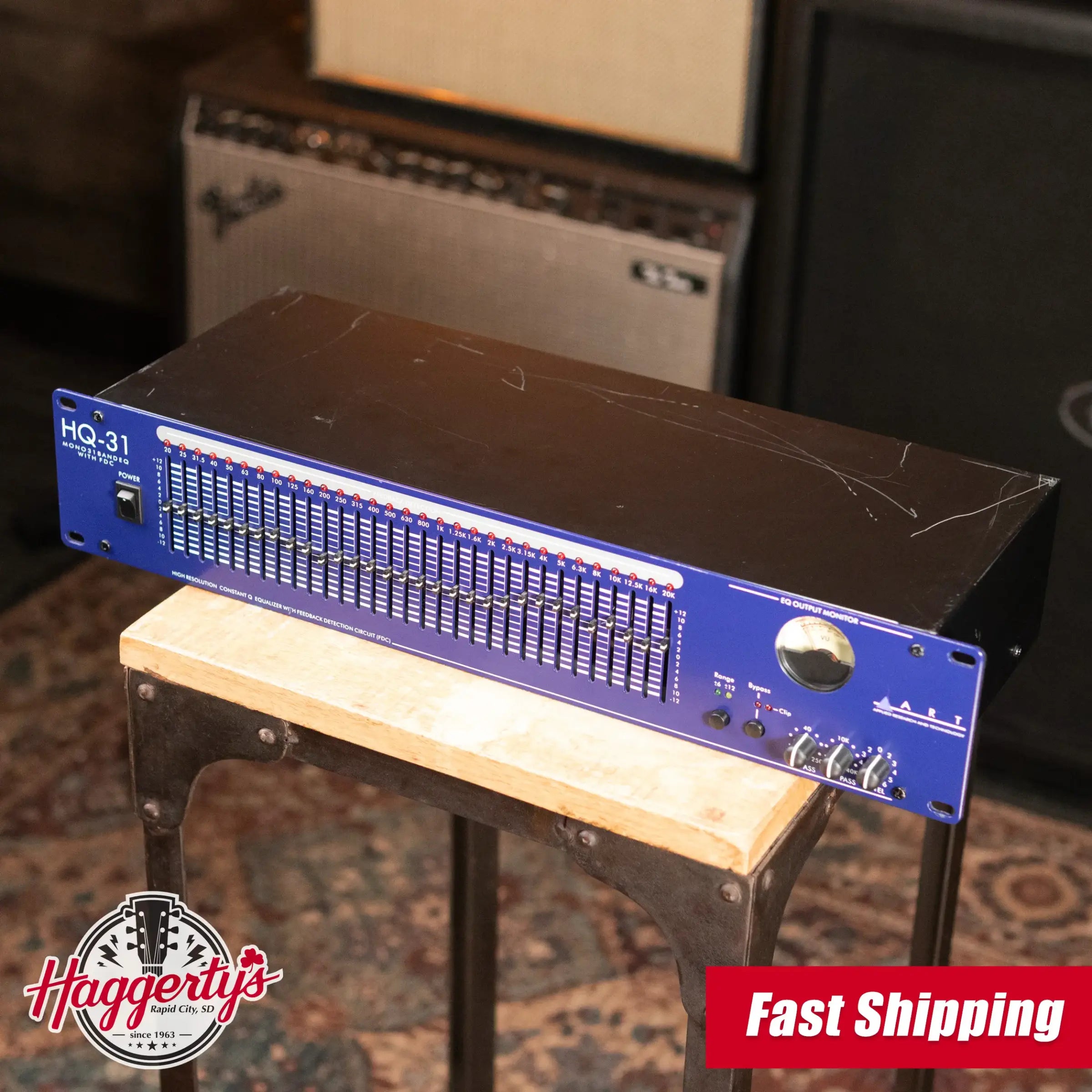 ART HQ-31 Mono 31 Band EQ with FDC (VU Meter Inoperable) - Used