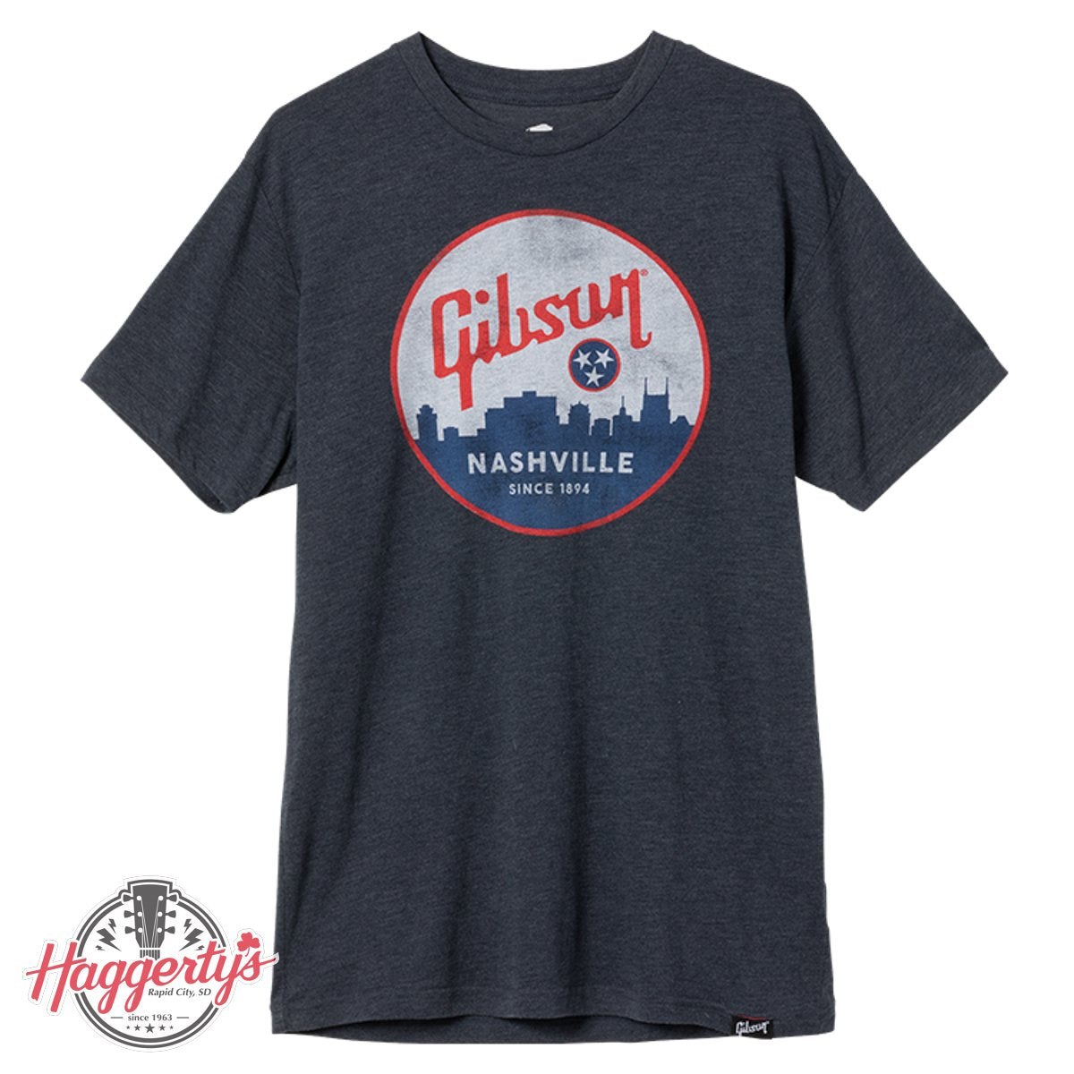 Gibson Nashville Men's Tee (Navy), Extra Large