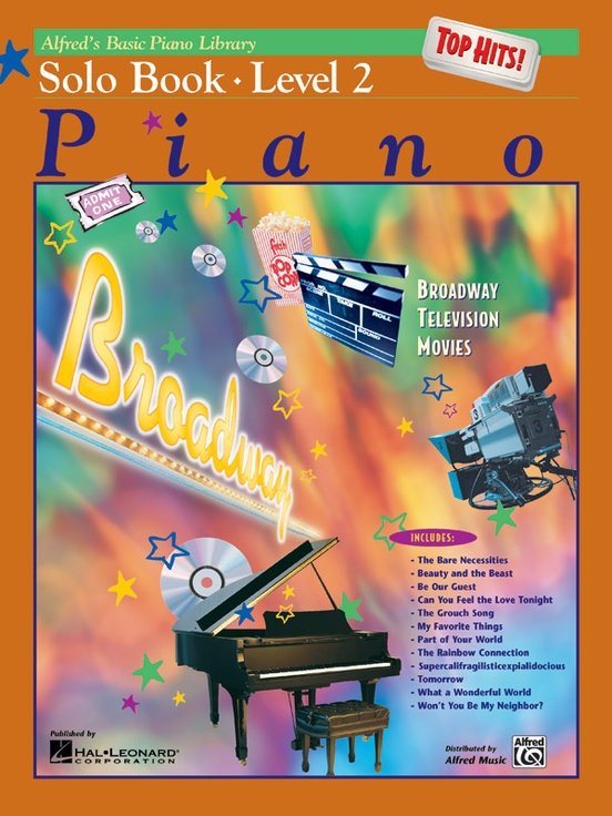 Alfreds Basic Piano Course: Solo Book Top Hits- Level 2, Alfred Publishing