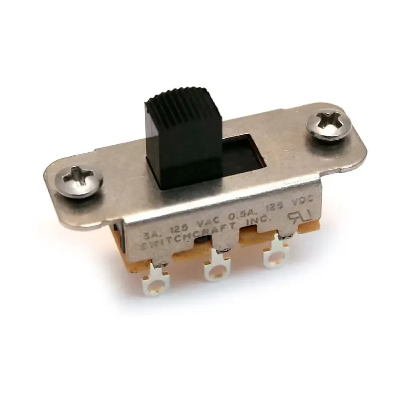 AllParts EP-0260 Switchcraft® On-On Slide Switch for Jazzmaster® and Jaguar®, Black