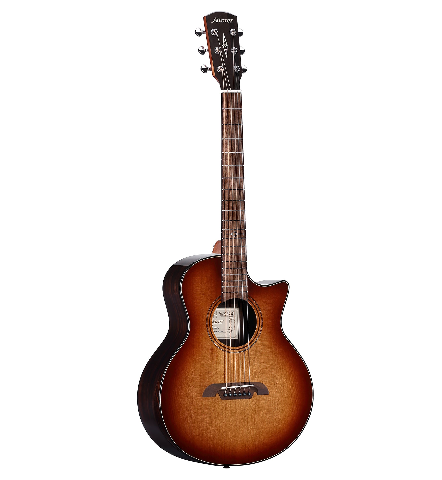 Alvarez Artist Elite Acoustic Electric Little Jumbo Travel Guitar - Shadowburst with Gig Bag