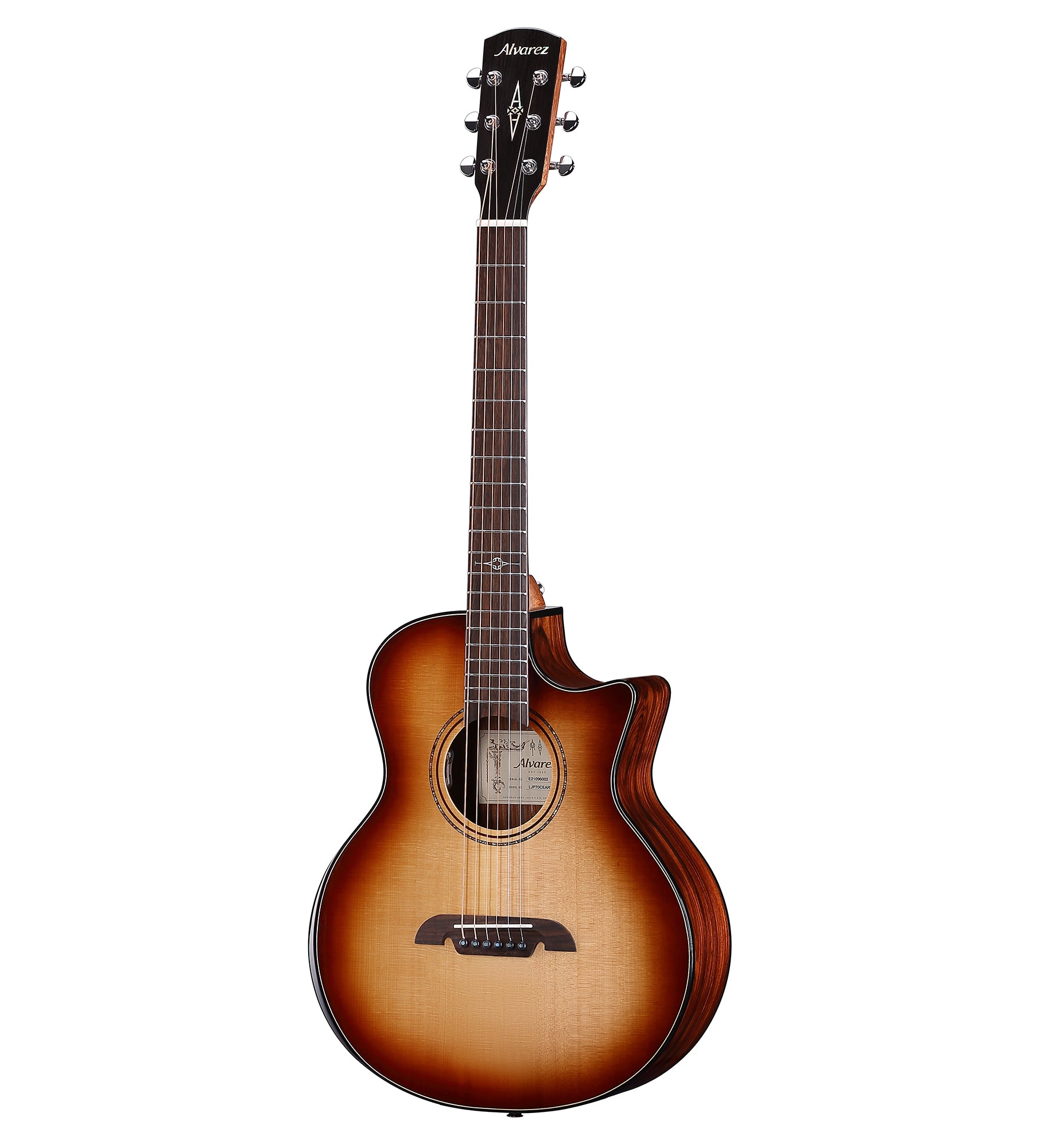 Alvarez Artist Elite Little Jumbo Travel Acoustic/Electric Guitar - Shadowburst with Gig Bag