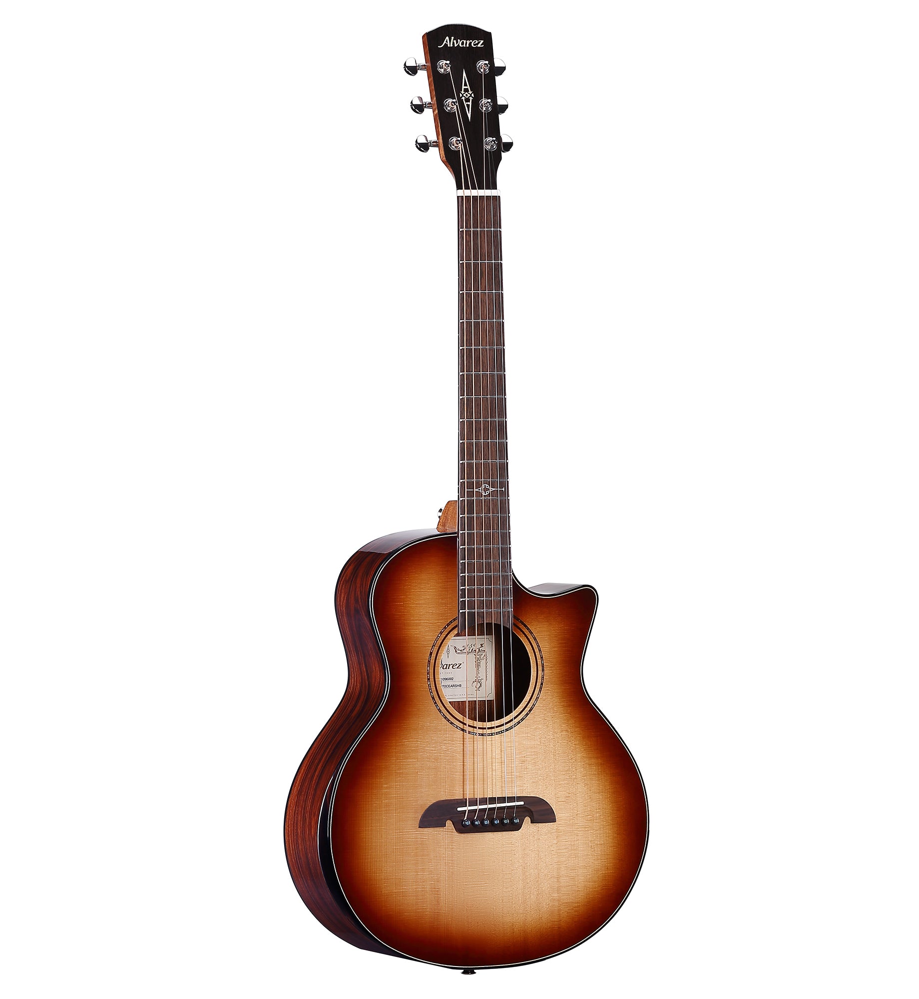 Alvarez Artist Elite Little Jumbo Travel Acoustic/Electric Guitar - Shadowburst with Gig Bag