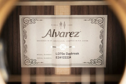 Alvarez LD70e Laureate Dreadnought Acoustic/Electric Guitar - Daybreak with Softshell Case