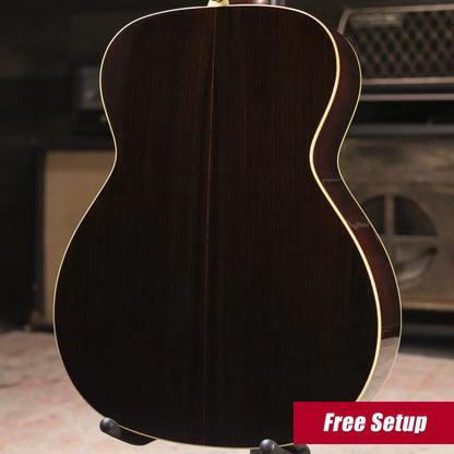 Alvarez LF70e Laureate Folk/OM Acoustic/Electric Guitar - Daybreak with Softshell Case