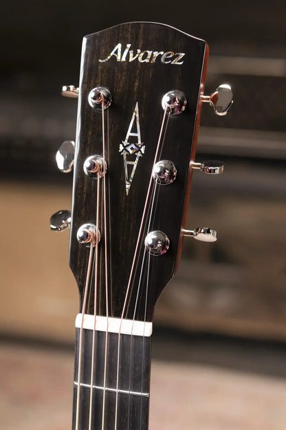 Alvarez LF70e Laureate Folk/OM Acoustic/Electric Guitar - Daybreak with Softshell Case