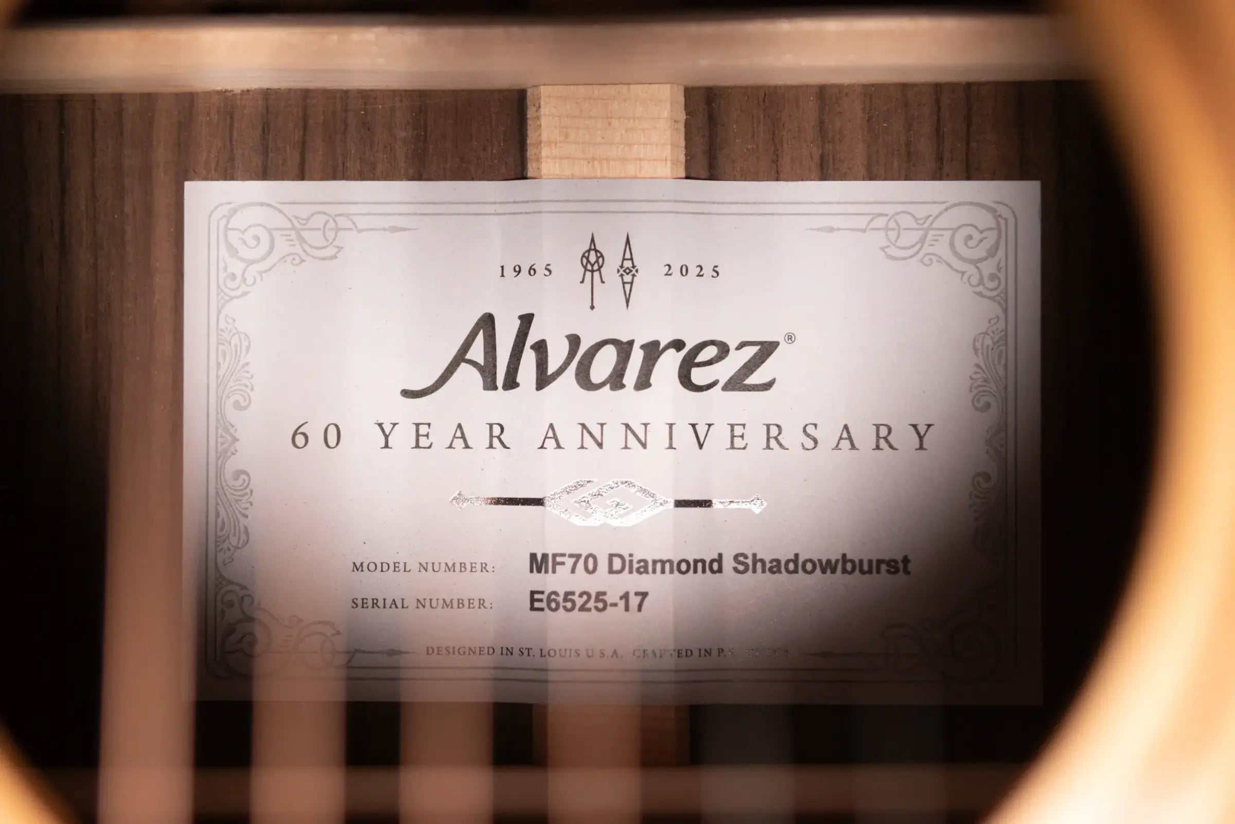 Alvarez MF70 Masterworks Limited 60th Diamond Anniversary OM Acoustic Guitar - Shadowburst