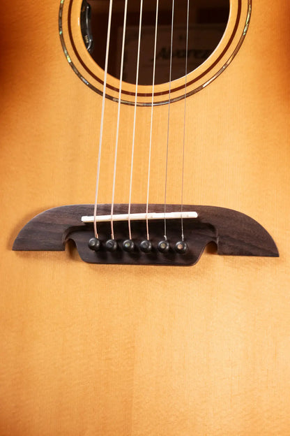 Alvarez Masterworks MF60ce Folk/OM Acoustic/Electric Guitar - Shadowburst with Hardshell Case