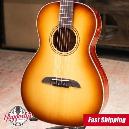 Alvarez Masterworks MP60e Parlor Acoustic/Electric Guitar - Shadowburst with Hardshell Case