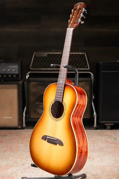 Alvarez Masterworks MP60e Parlor Acoustic/Electric Guitar - Shadowburst with Hardshell Case