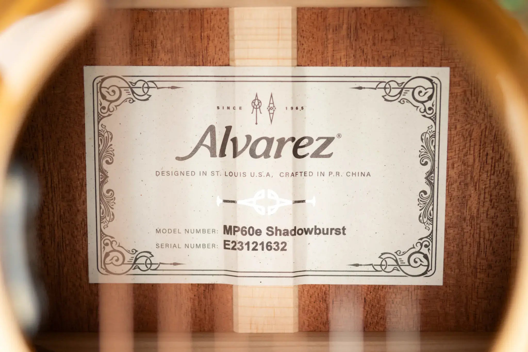 Alvarez Masterworks MP60e Parlor Acoustic/Electric Guitar - Shadowburst with Hardshell Case