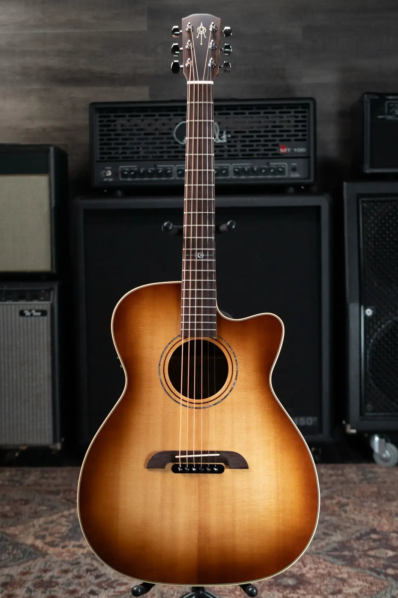 Alvarez Yairi FY70ce Acoustic/Electric Guitar - Shadowburst with Hardshell Case