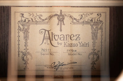 Alvarez Yairi FY70ce Acoustic/Electric Guitar with Hardshell Case