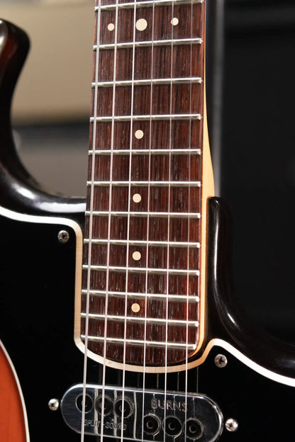 Ampeg Burns Split Sound Electric Guitar - Sunburst with Ampeg Tolex Case - Used