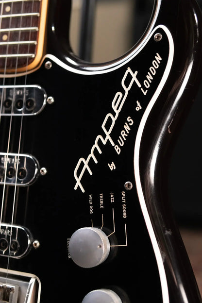 Ampeg Burns Split Sound Electric Guitar - Sunburst with Ampeg Tolex Case - Used