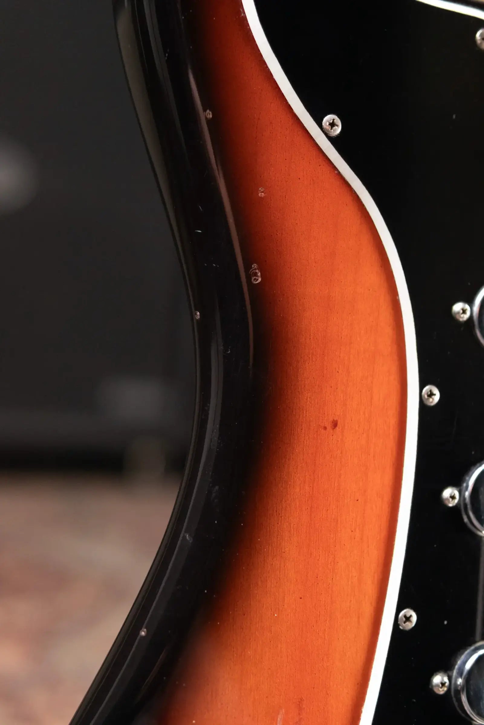 Ampeg Burns Split Sound Electric Guitar - Sunburst with Ampeg Tolex Case - Used