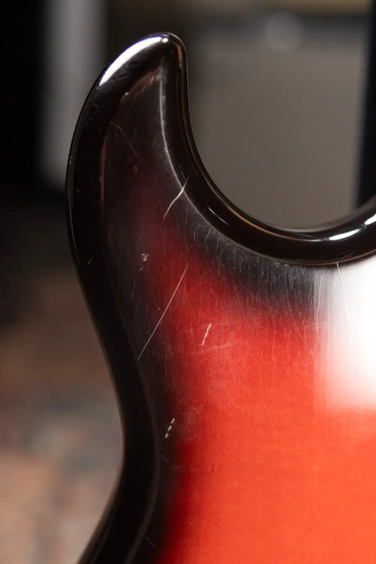 Ampeg Burns Split Sound Electric Guitar - Sunburst with Ampeg Tolex Case - Used