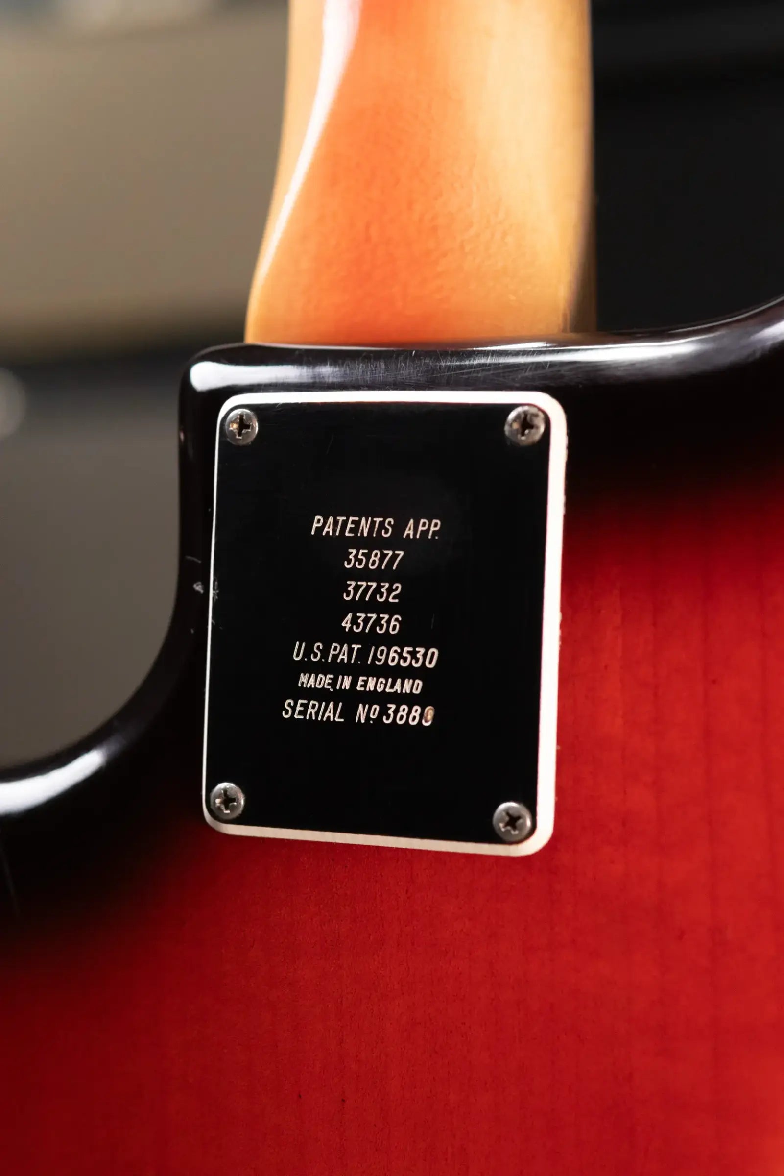 Ampeg Burns Split Sound Electric Guitar - Sunburst with Ampeg Tolex Case - Used