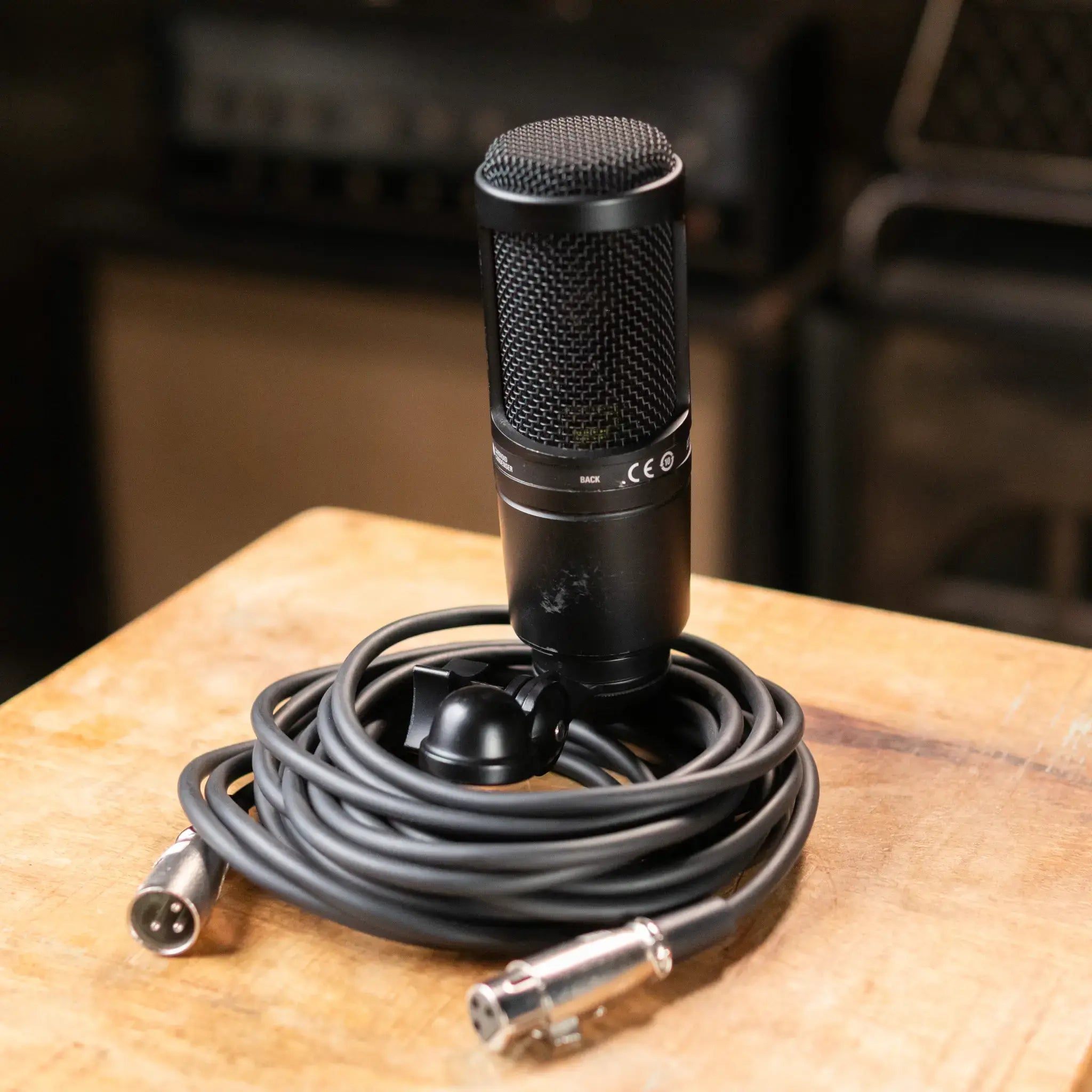 Audio-Technica AT2020 Large Diaphragm Cardioid Condenser Microphone - Used