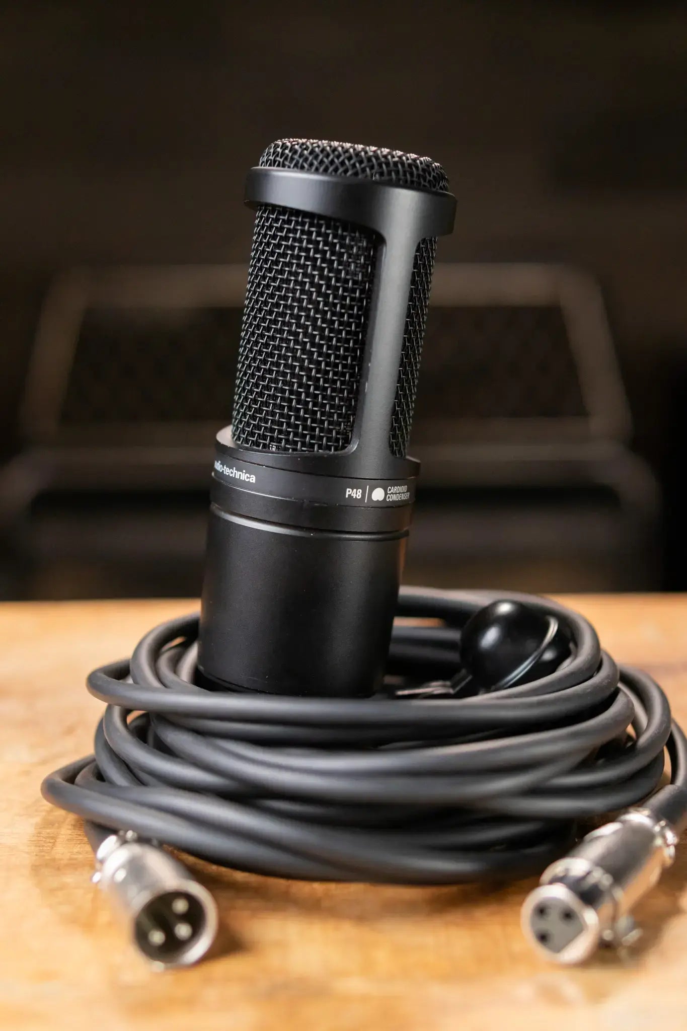 Audio-Technica AT2020 Large Diaphragm Cardioid Condenser Microphone - Used