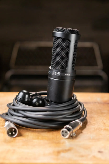 Audio-Technica AT2020 Large Diaphragm Cardioid Condenser Microphone - Used