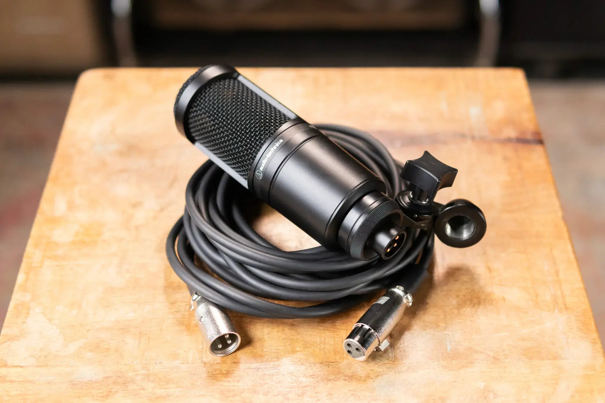Audio-Technica AT2020 Large Diaphragm Cardioid Condenser Microphone - Used