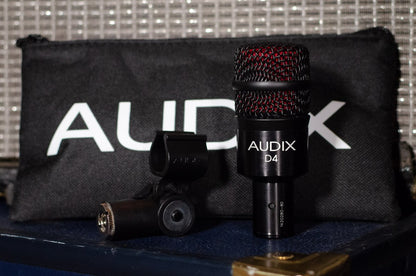 Audix D4 Hypercardioid Dynamic Instrument Microphone haggertys 4