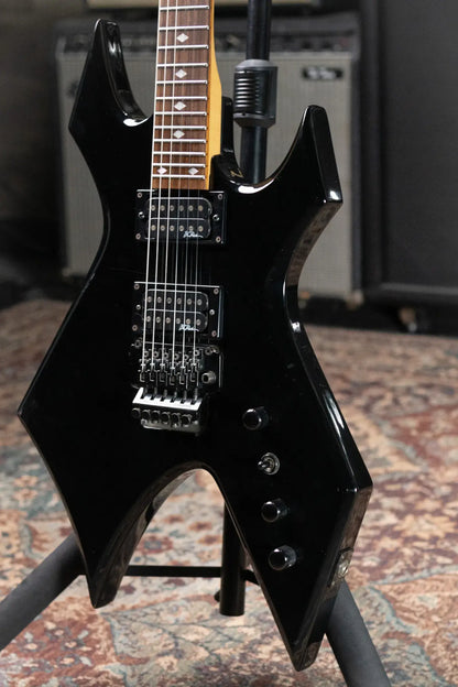 B.C. Rich Warlock Electric Guitar - Ebony with Hardshell Case - Used