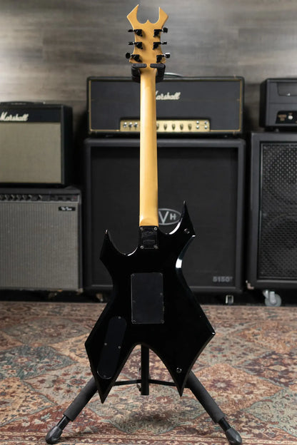 B.C. Rich Warlock Electric Guitar - Ebony with Hardshell Case - Used