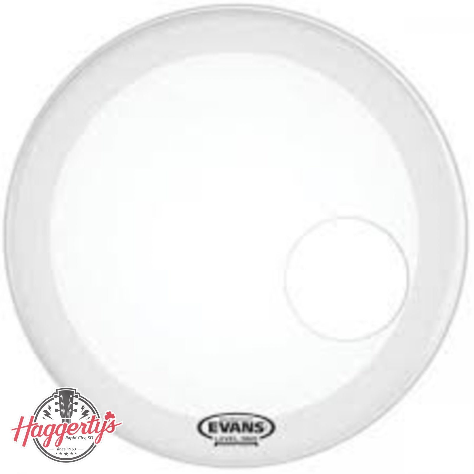 Evans EQ3 Resonant Smooth White Bass Drum Head, 18 Inch