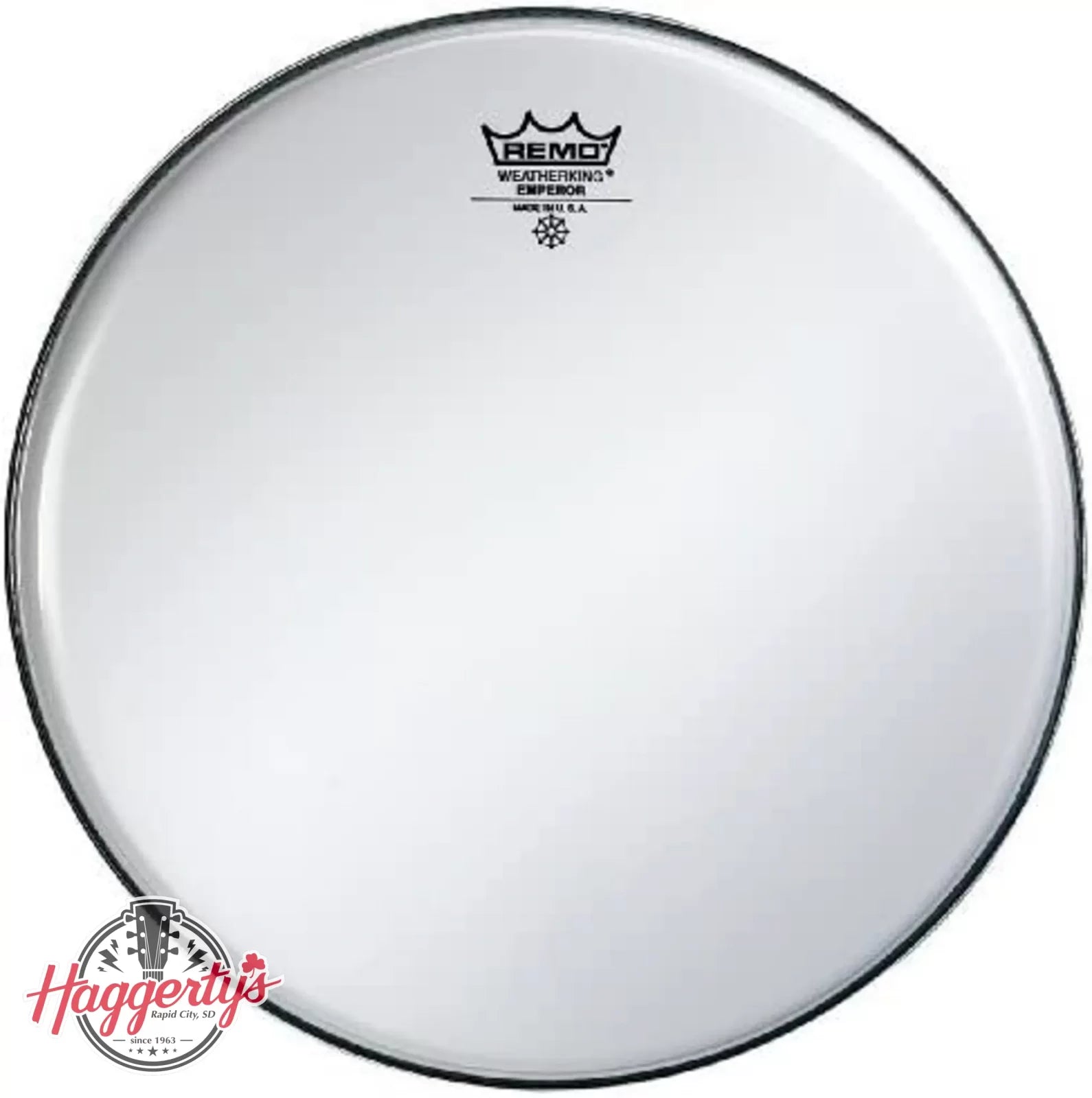 Remo Emperor Smooth White 13"