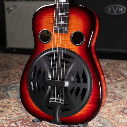 Beard Custom Josh Swift Signature Acoustic/Electric Resonator - Phoenix Tri-Color Sunburst with Hardshell Case