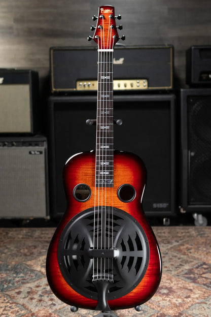 Beard Custom Josh Swift Signature Acoustic/Electric Resonator - Phoenix Tri-Color Sunburst with Hardshell Case