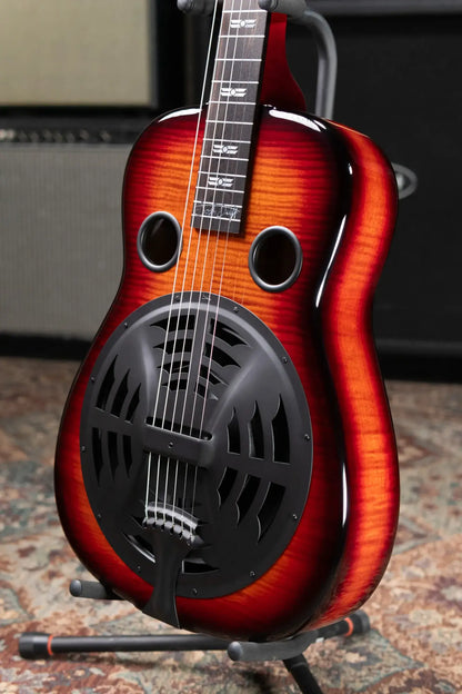 Beard Custom Josh Swift Signature Acoustic/Electric Resonator - Phoenix Tri-Color Sunburst with Hardshell Case