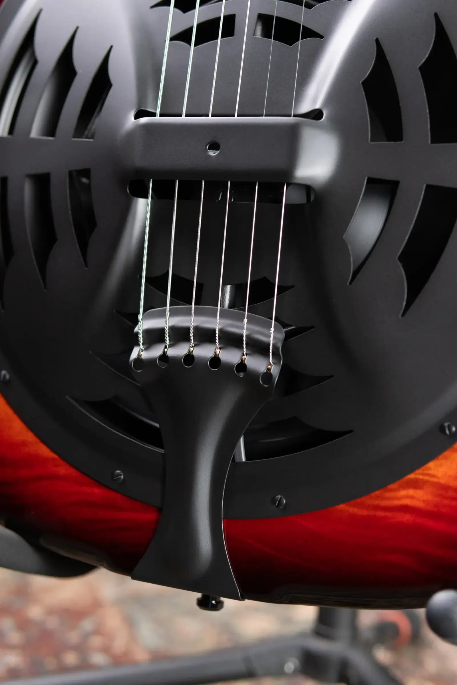Beard Custom Josh Swift Signature Acoustic/Electric Resonator - Phoenix Tri-Color Sunburst with Hardshell Case