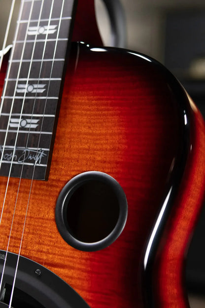 Beard Custom Josh Swift Signature Acoustic/Electric Resonator - Phoenix Tri-Color Sunburst with Hardshell Case