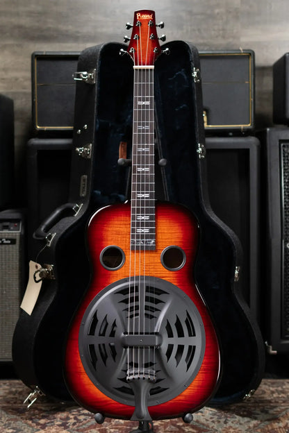 Beard Custom Josh Swift Signature Acoustic/Electric Resonator - Phoenix Tri-Color Sunburst with Hardshell Case