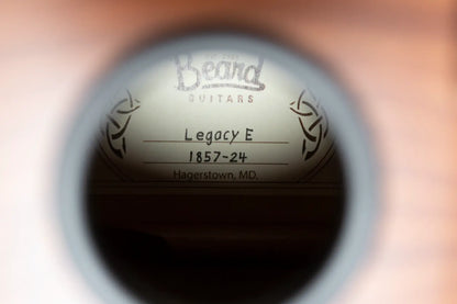 Beard Custom Legacy E RN Figured Redwood/Master Curly Maple Resonator - Natural Flat Satin Finish with Hardshell Case